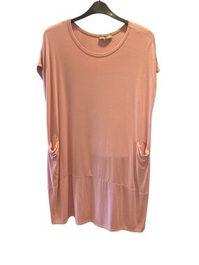 Pistache Light Pink Sleeveless Dress with pockets Size Large